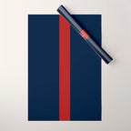Navy Red Wrapping Paper Gallery Image 1