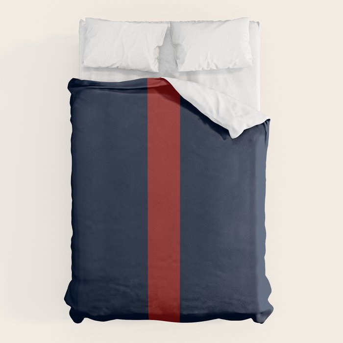 Navy Red Duvet Cover Gallery Image 6