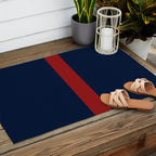 Navy Red Outdoor Rug Gallery Image 2