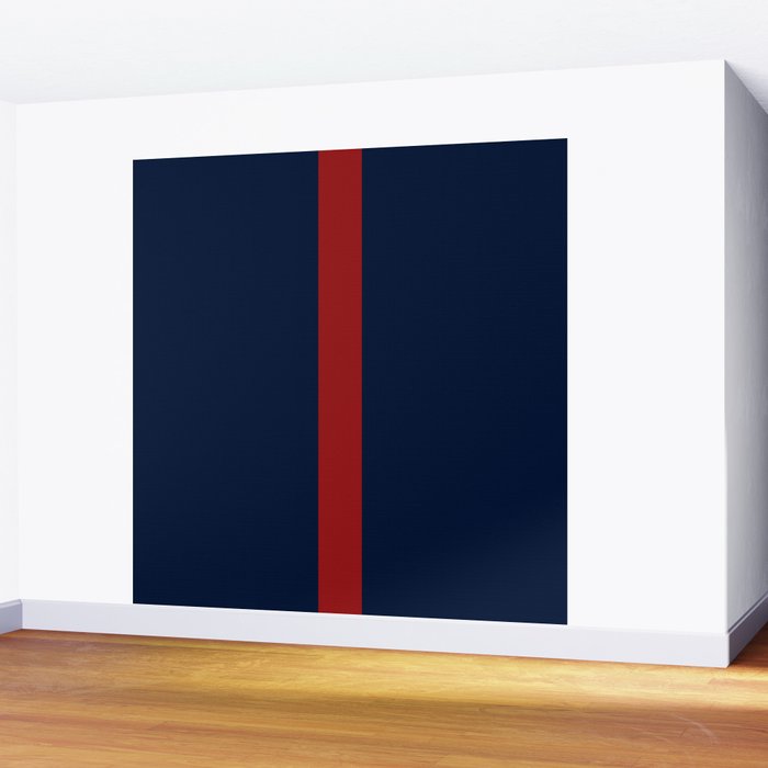 Navy Red Wall Mural Gallery Image 2