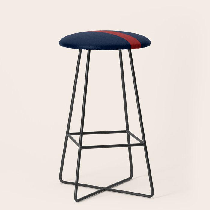 Navy Red Stool Gallery Image 1