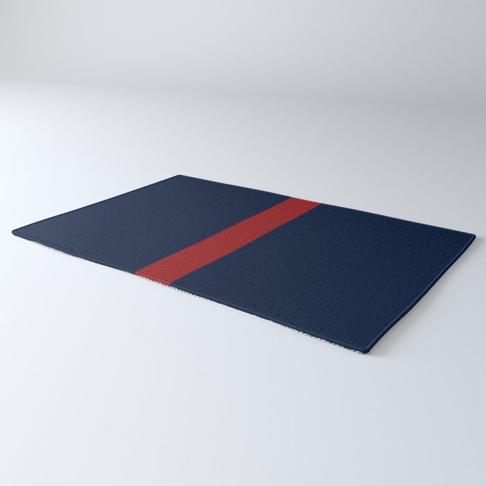 Navy Red Rug Gallery Image 3