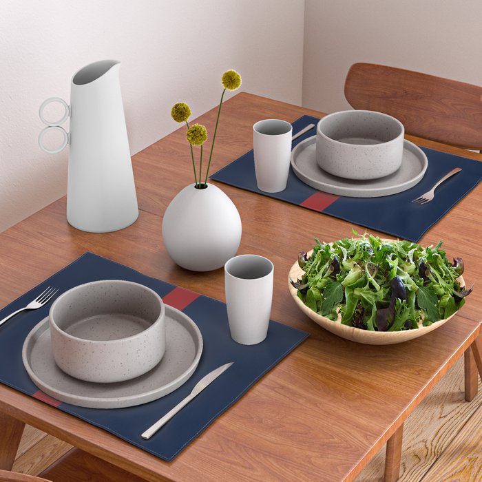 Navy Red Placemat Gallery Image 2
