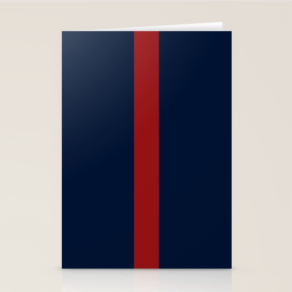 Navy Red Stationery Card Gallery Image 1