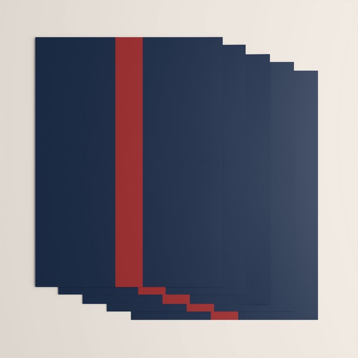 Navy Red Wrapping Paper Gallery Image 3