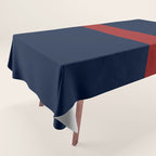 Navy Red Tablecloth Gallery Image 1