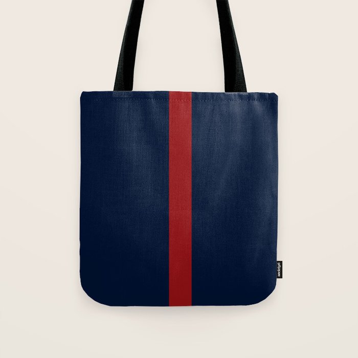 Navy Red Tote Bag Gallery Image 1