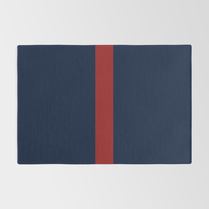 Navy Red Rug Gallery Image 2