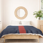 Navy Red Duvet Cover Gallery Image 3