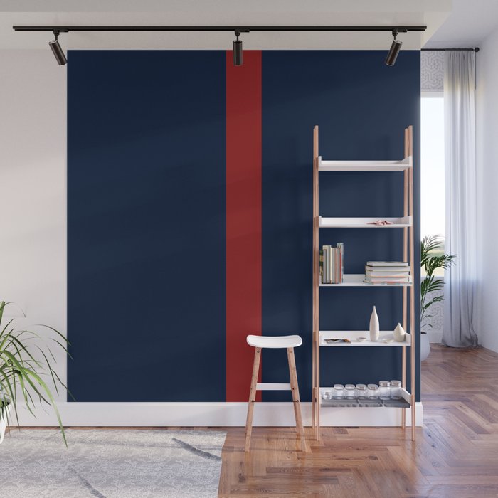 Navy Red Wall Mural Gallery Image 1