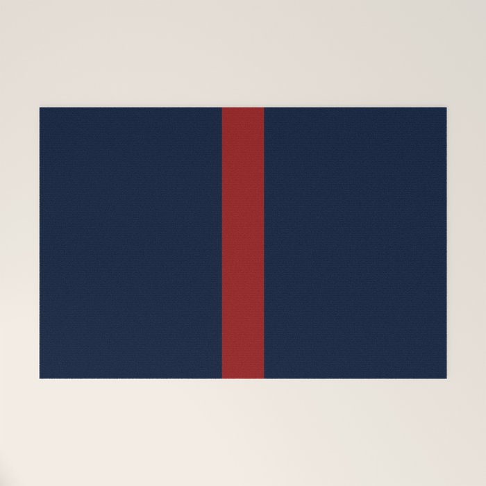 Navy Red Welcome Mat Gallery Image 1