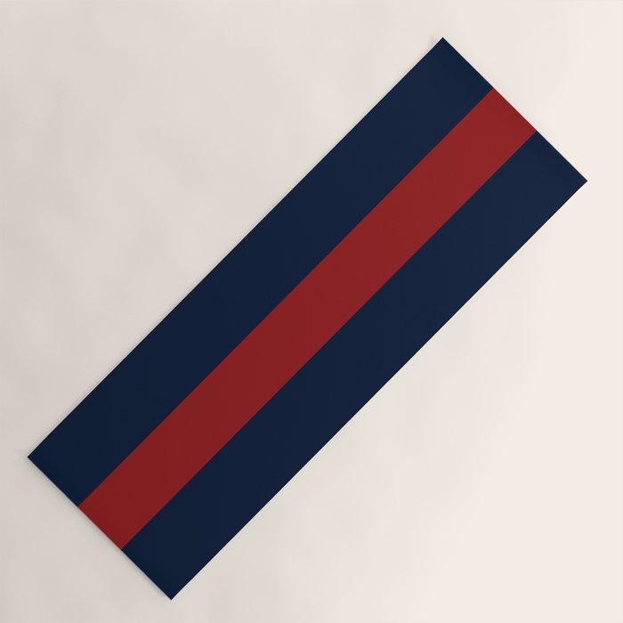 Navy Red Yoga Mat Gallery Image 1