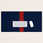 Navy Red Desk Mat Gallery Image 1