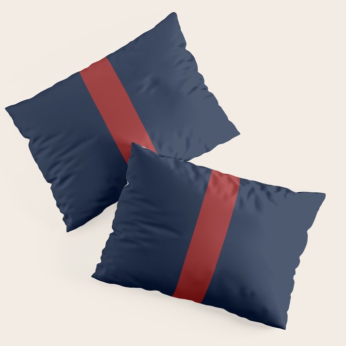Navy Red Pillow Sham Gallery Image 3