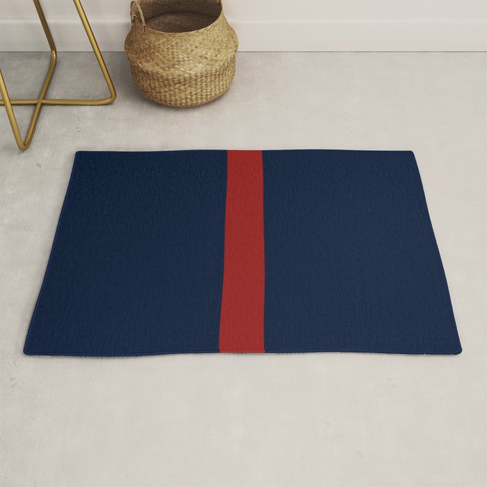 Navy Red Rug Gallery Image 1