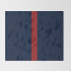 Navy Red Throw Blanket Gallery Image 2
