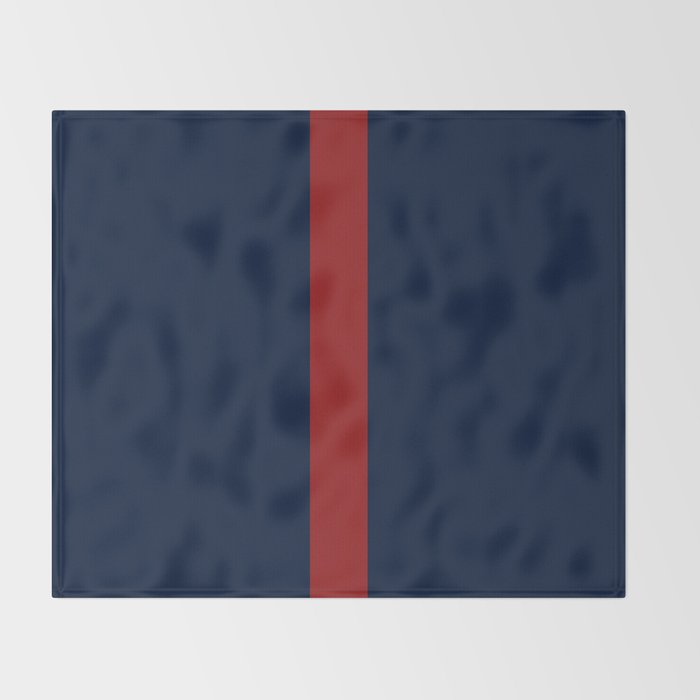 Navy Red Throw Blanket Gallery Image 2