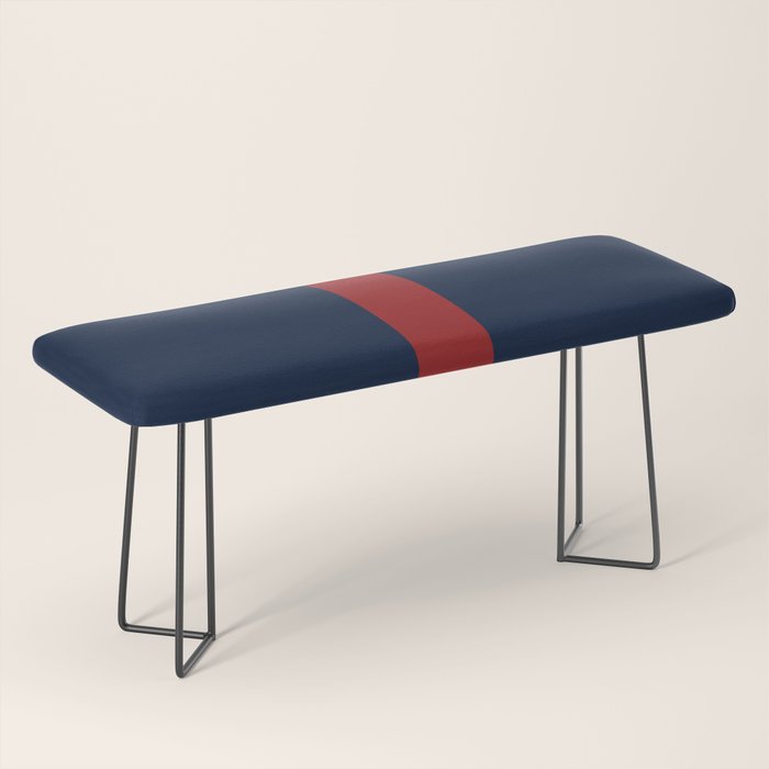 Navy Red Bench Gallery Image 1