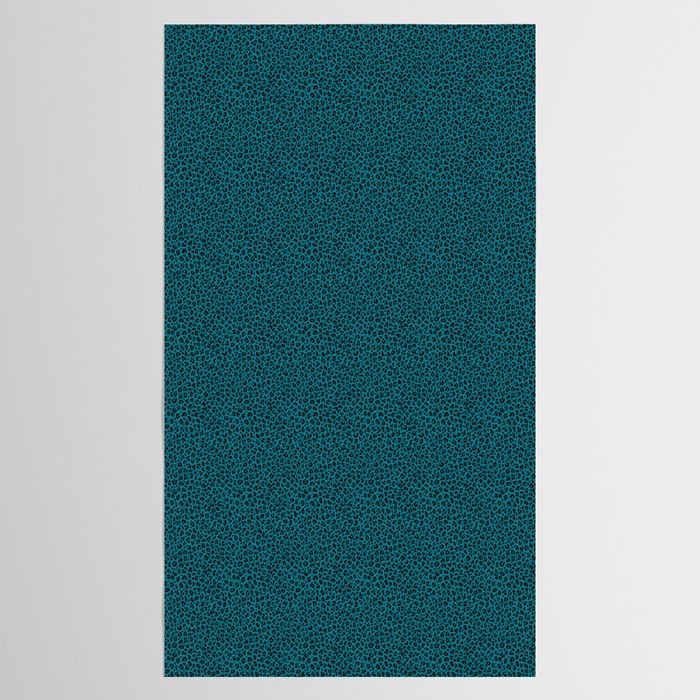 TEAL LEOPARD PRINT â Teal Blue | Collection : Punk Rock Animal Prints | Tablecloth Gallery Image 2