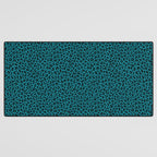 TEAL LEOPARD PRINT â Teal Blue | Collection : Punk Rock Animal Prints | Desk Mat Gallery Image 3