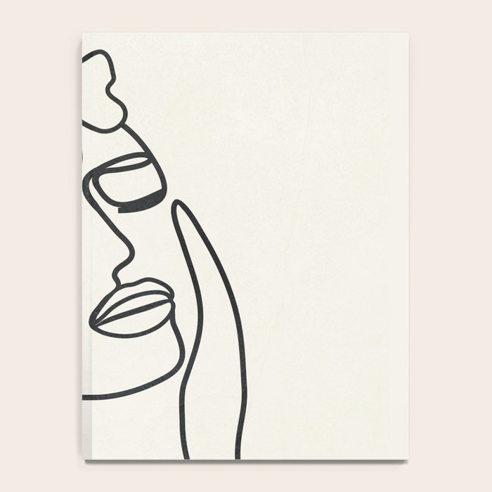 Abstract Minimal  Woman II Notebook Gallery Image 4