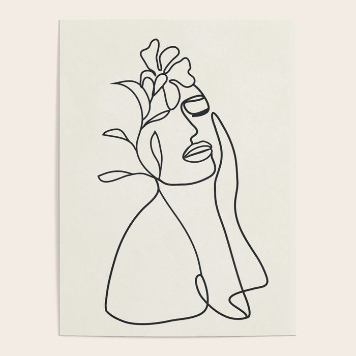 Abstract Minimal  Woman II Poster Gallery Image 1