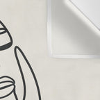 Abstract Minimal  Woman II Wall Tapestry Gallery Image 3