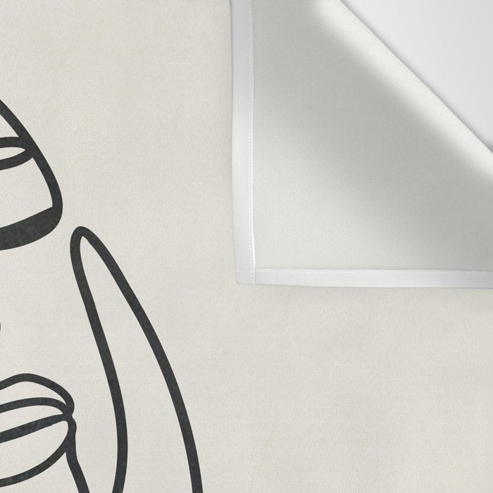 Abstract Minimal  Woman II Wall Tapestry Gallery Image 3