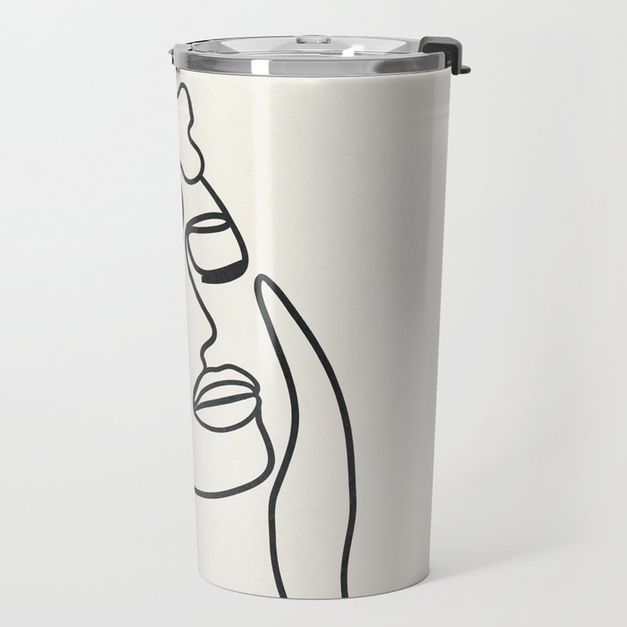 Abstract Minimal  Woman II Travel Mug Gallery Image 2