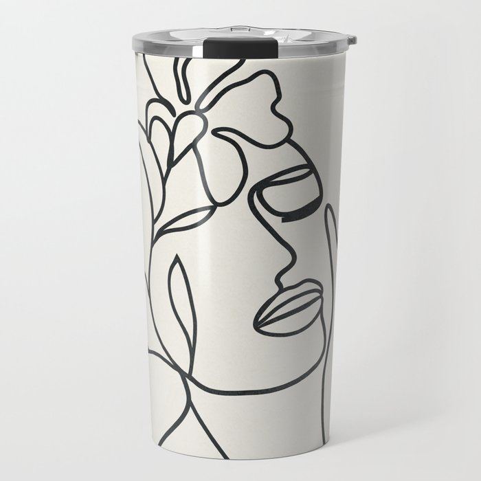 Abstract Minimal  Woman II Travel Mug Gallery Image 1