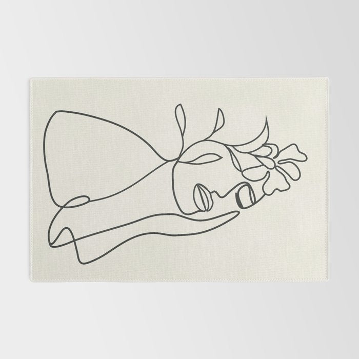 Abstract Minimal  Woman II Rug Gallery Image 2