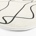 Abstract Minimal  Woman II Bath Mat Gallery Image 3