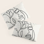 Abstract Minimal  Woman II Pillow Sham Gallery Image 3