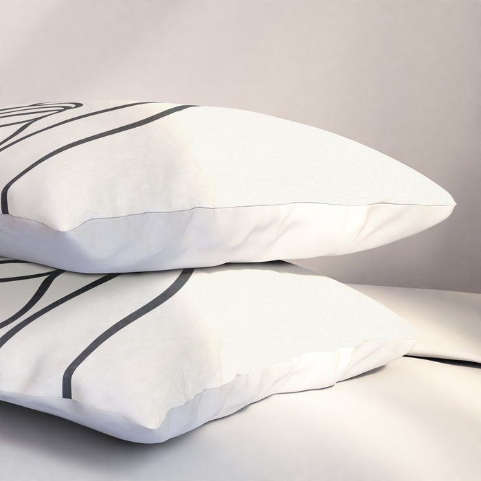 Abstract Minimal  Woman II Pillow Sham Gallery Image 3