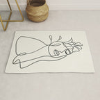 Abstract Minimal  Woman II Rug Gallery Image 1