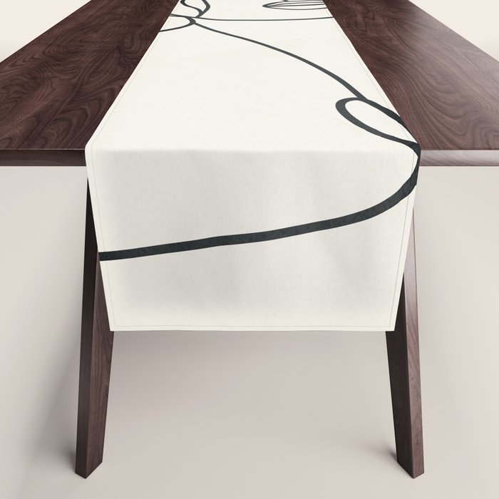 Abstract Minimal  Woman II Table Runner Gallery Image 1