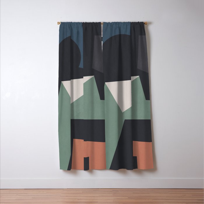 Modern Abstract Art 21 Window Curtain Gallery Image 3