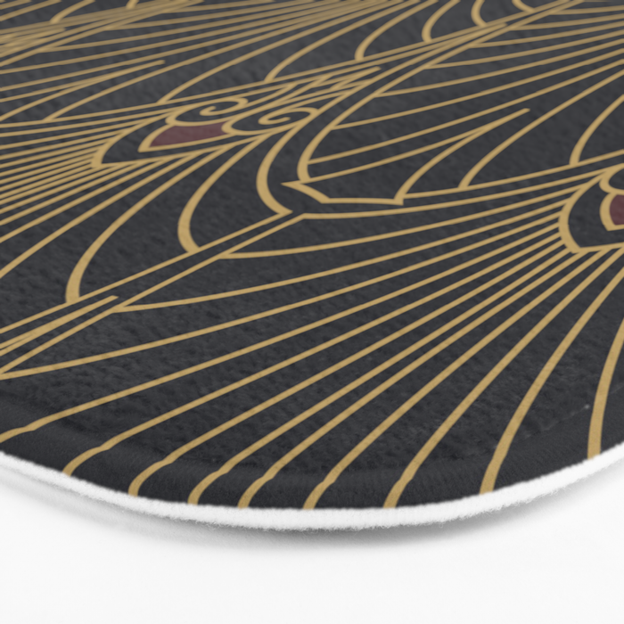 Art Deco Pattern Shape  Bath Mat Gallery Image 3