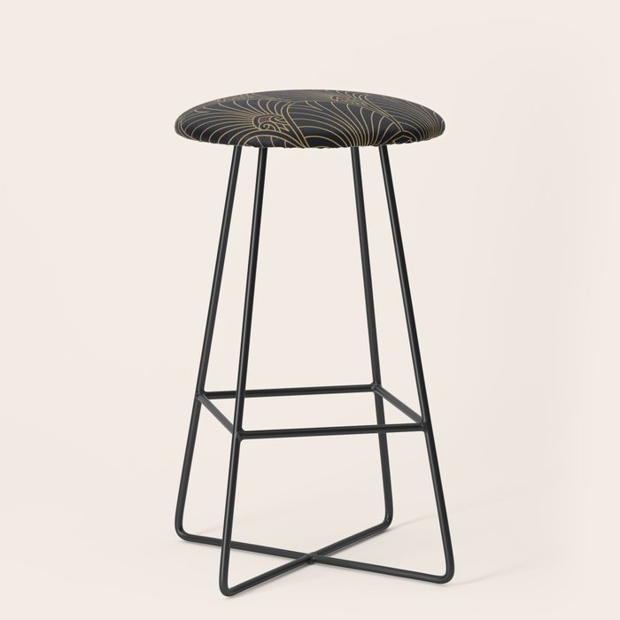 Art Deco Pattern Shape  Stool Gallery Image 1