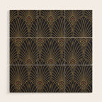 Art Deco Pattern Shape  Wood Wall Art Gallery Image 1