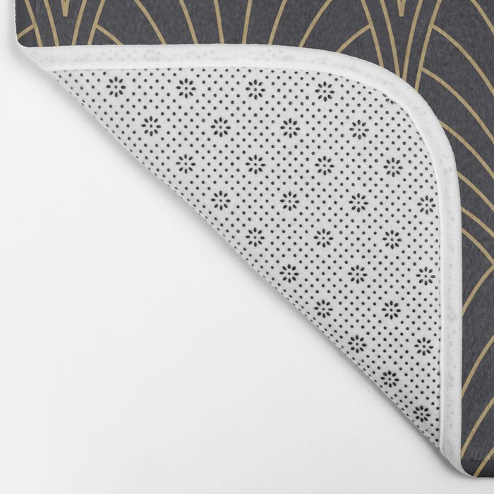 Art Deco Pattern Shape  Bath Mat Gallery Image 2