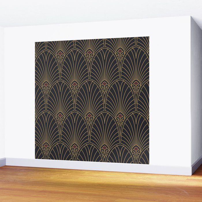 Art Deco Pattern Shape  Wall Mural Gallery Image 2