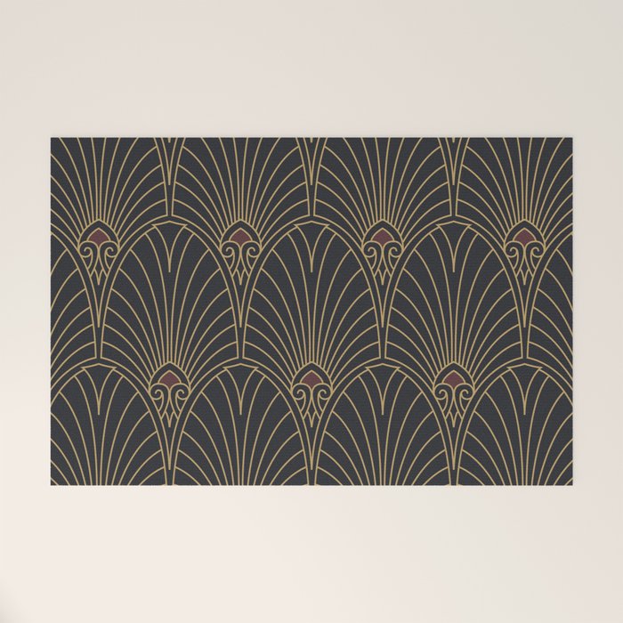Art Deco Pattern Shape  Welcome Mat Gallery Image 1