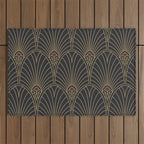 Art Deco Pattern Shape  Outdoor Rug Gallery Image 1