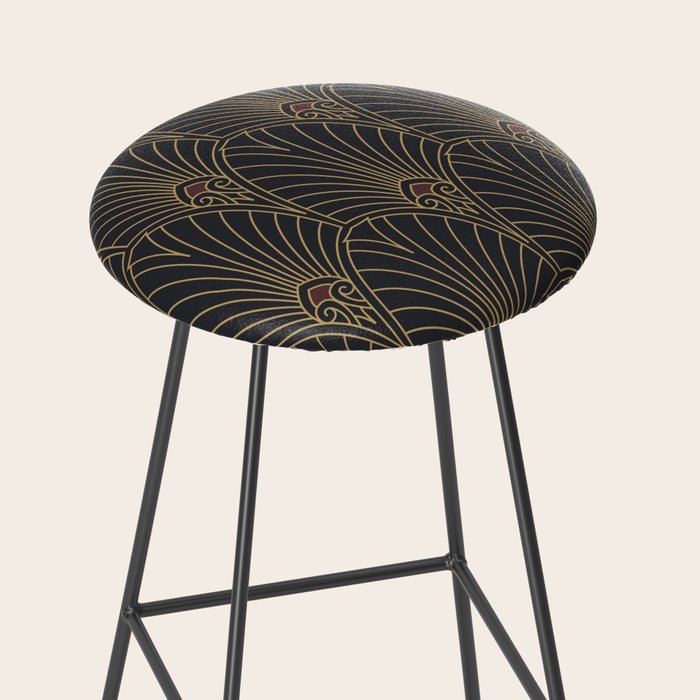 Art Deco Pattern Shape  Stool Gallery Image 2