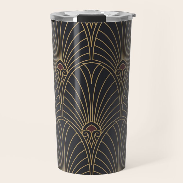 Art Deco Pattern Shape  Travel Mug Gallery Image 1