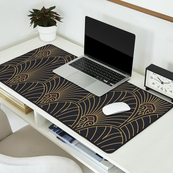 Art Deco Pattern Shape  Desk Mat Gallery Image 2