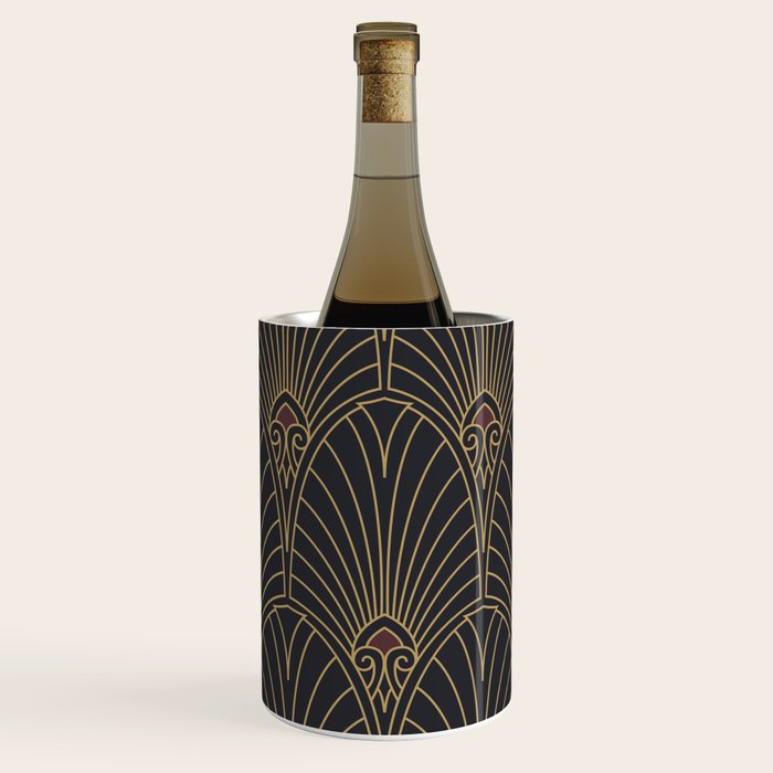 Art Deco Pattern Shape  Wine Chiller Gallery Image 1