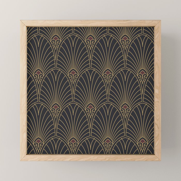 Art Deco Pattern Shape  Mini Art Print Gallery Image 1