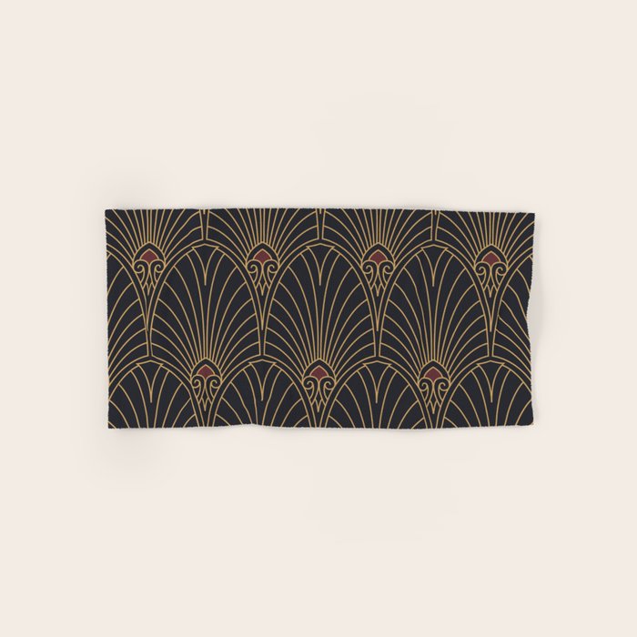 Art Deco Pattern Shape  Bath Towel Gallery Image 1